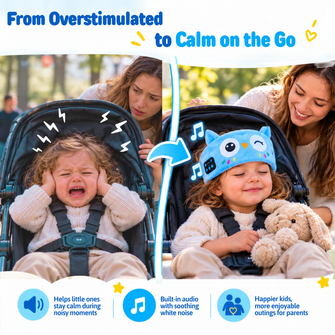 Cozy Critter 2-in-1 Bluetooth Sleep Mask & Headphones